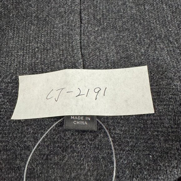 J. Crew Camille Shawl Collar Sweater Blazer XL Gray Merino Wool Blend CJ-2191 - Picture 2 of 9